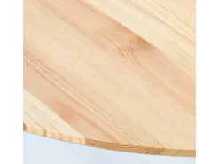 Homestyle4u Beistelltisch Natur Couchtisch Holztisch Nierentisch Kiefer