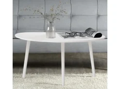 Homestyle4u Beistelltisch Weiß Couchtisch Holztisch 1882