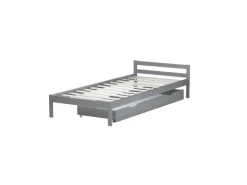 Homestyle4u Bettkasten in Grau 173x16x63 cm 2040