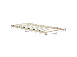 Homestyle4u Lattenrost 90x200 in Braun 2587