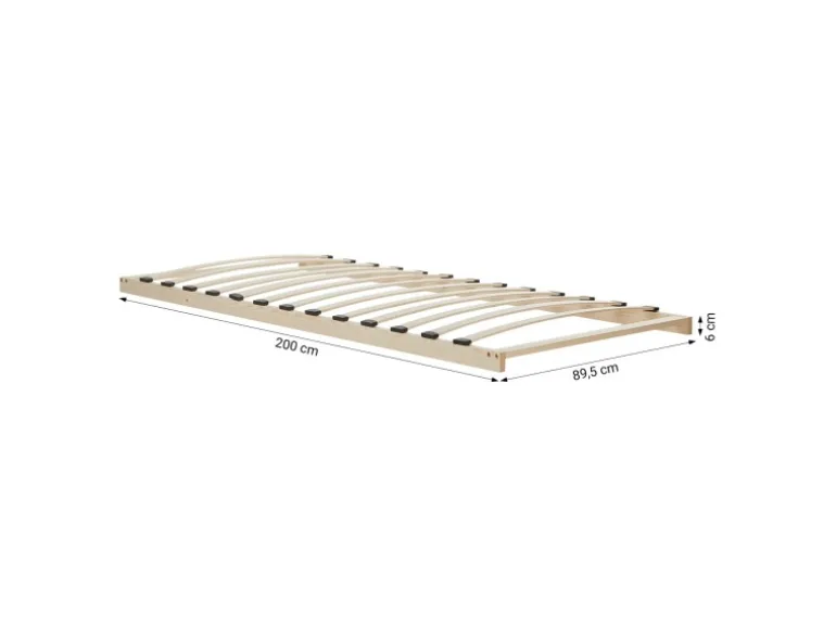 Homestyle4u Lattenrost 90x200 in Braun 2587