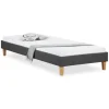 Homestyle4u Polsterbett mit Lattenrost 90x200 cm in Grau 1984