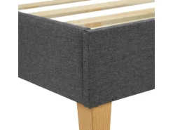 Homestyle4u Polsterbett mit Lattenrost 90x200 cm in Grau 1984