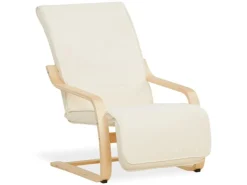 Homestyle4u Relaxsessel mit Fußstütze in Beige 2406
