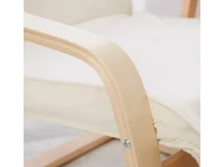 Homestyle4u Relaxsessel mit Fußstütze in Beige 2406