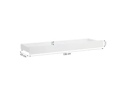 Homestyle4u Schublade Bettkasten mit Rollen in Weiß 2595