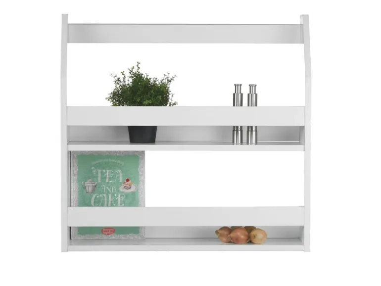 Homestyle4u Wandregal Weiß Hängeregal Küchenregal Bücherregal Regal Holz