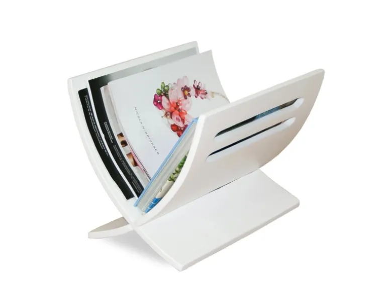 Homestyle4u Zeitungsständer Magazinhalter Holz Weiß
