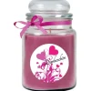 HS Candle Duftkerze & Bonbon Glas Danke Lavendel Lila