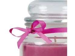 HS Candle Duftkerze & Bonbon Glas Danke Lavendel Lila