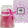 HS Candle Duftkerze & Bonbon Glas Ø7cm Lavendel