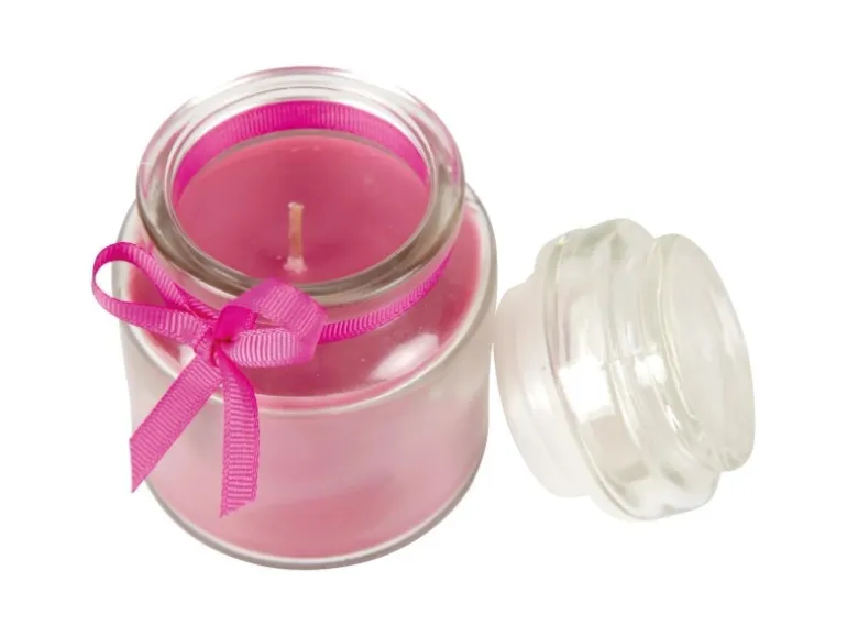 HS Candle Duftkerze & Bonbon Glas Ø7cm Lavendel