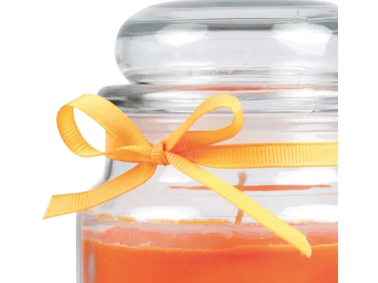 HS Candle Duftkerze & Bonbon Glas Danke Honigmelone Orange