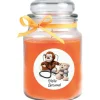 HS Candle Duftkerze & Glas Genesung Honigmelone Orange