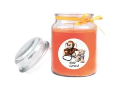 HS Candle Duftkerze & Glas Genesung Honigmelone Orange