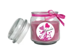 HS Candle Duftkerze & Glas Danke Lila Lavendel