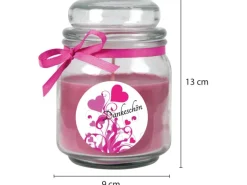 HS Candle Duftkerze & Glas Danke Lila Lavendel
