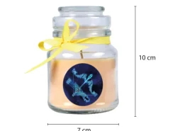 HS Candle Duftkerze & Glas Sternzeichen Vanille 30 Stunden Schütze