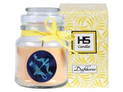HS Candle Duftkerze & Glas Sternzeichen Vanille 30 Stunden Schütze