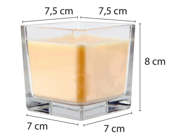 HS Candle Duftkerze & Glas Sternzeichen Vanille 50 Stunden Stier