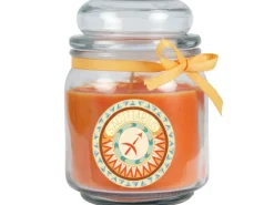 HS Candle Duftkerze & Glas Sternzeichen Honigmelone 70 Stunden Schütze