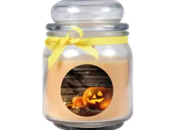 HS Candle Duftkerze & Glas Halloween Creme Bonbon 70h