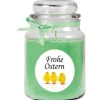 HS Candle Duftkerze & Glas Frohe Ostern Bonbon Ø10 cm Coconut Limes Küken