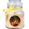 HS Candle Duftkerze & Glas Halloween Creme Bonbon 30h