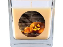 HS Candle Duftkerze & Glas Halloween Creme Bonbon 50h