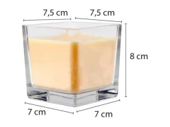 HS Candle Duftkerze & Glas Halloween Creme Bonbon 50h