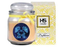 HS Candle Duftkerze & Glas Sternzeichen Vanille 70 Stunden Zwillinge