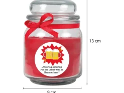 HS Candle Duftkerze & Glas Vatertag Rot Rose