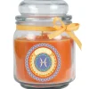 HS Candle Duftkerze & Glas Sternzeichen Honigmelone 70 Stunden Fische