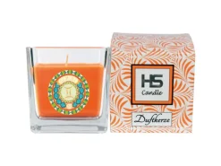 HS Candle Duftkerze & Glas Sternzeichen Honigmelone 50 Stunden Zwillinge
