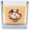 HS Candle Duftkerze & Glas Weihnachten Creme Bonbon 50h