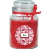 HS Candle Duftkerze & Glas Duft Schriftzug Bonbon Ø10 cm Rose