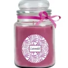 HS Candle Duftkerze & Glas Duft Schriftzug Bonbon Ø10 cm Lavendel