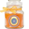 HS Candle Duftkerze & Glas Sternzeichen Honigmelone 30 Stunden Fische