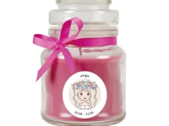 HS Candle Duftkerze & Glas Sternzeichen Lavendel 30 Stunden Jungfrau