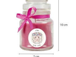 HS Candle Duftkerze & Glas Sternzeichen Lavendel 30 Stunden Jungfrau