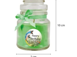 HS Candle Duftkerze & Glas Geburtstag Kokos Grün