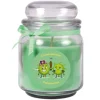 HS Candle Duftkerze & Glas Karneval Grün Bonbon 70h