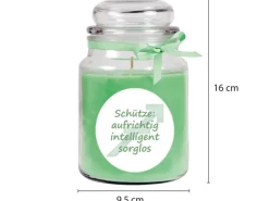 HS Candle Duftkerze & Glas Sternzeichen Coconut Limes 110 Stunden Schütze
