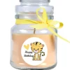 HS Candle Duftkerze & Glas Happy Birthday Bonbon Vanille Tiger