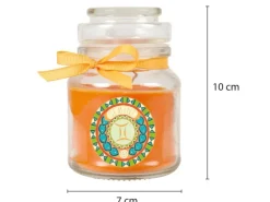 HS Candle Duftkerze & Glas Sternzeichen Honigmelone 30 Stunden Zwillinge