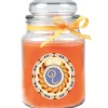 HS Candle Duftkerze & Glas Sternzeichen Honigmelone 110 Stunden Löwe