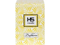 HS Candle Duftkerze & Glas Weihnachten Creme Bonbon 70h