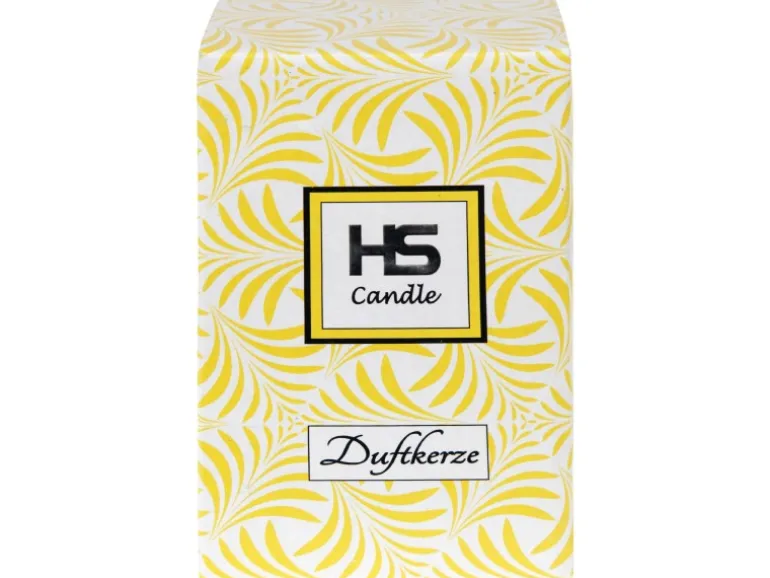 HS Candle Duftkerze & Glas Weihnachten Creme Bonbon 70h
