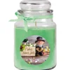 HS Candle Duftkerze & Glas Neujahr Grün Bonbon 110h