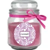 HS Candle Duftkerze & Glas Duft Schriftzug Bonbon Ø9 cm Lavendel